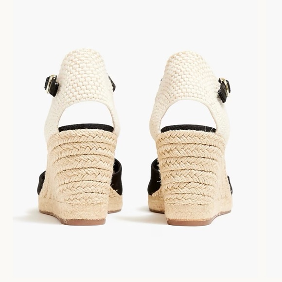 ✨NEW WITH BOX✨ J. Crew Ankle-strap Espadrille Wedges Size 10.5 - Picture 4 of 10